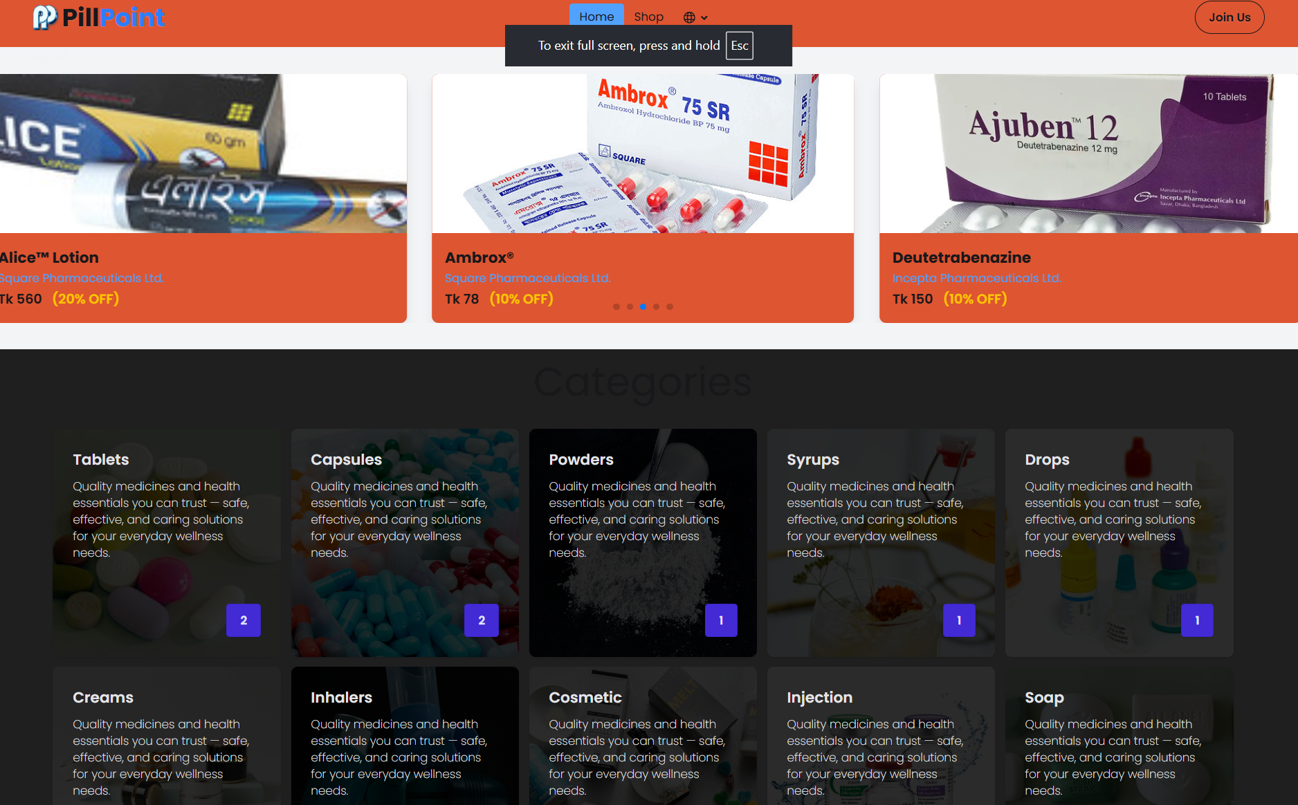 PillPoint Online Medicine & Pharmacy Platform